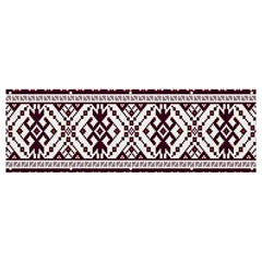 Illustration Ukrainian Folk Seamless Pattern Ornament Banner And Sign 12  X 4  by Bedest