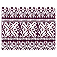 Illustration Ukrainian Folk Seamless Pattern Ornament Premium Plush Fleece Blanket (medium) by Bedest