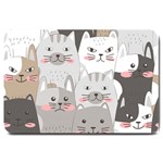 Cute Cats Seamless Pattern Large Doormat 30 x20  Door Mat