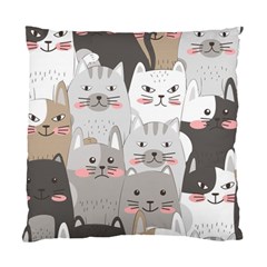 Cute Cats Seamless Pattern Standard Cushion Case (two Sides) by Bedest