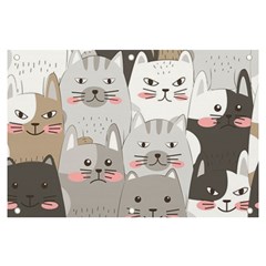 Cute Cats Seamless Pattern Banner And Sign 6  X 4  by Bedest