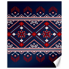 Ukrainian Folk Seamless Pattern Ornament Art Canvas 16  X 20  by Bedest