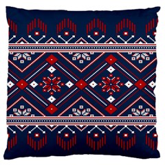 Ukrainian Folk Seamless Pattern Ornament Art Standard Premium Plush Fleece Cushion Case (one Side) by Bedest