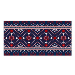 Ukrainian Folk Seamless Pattern Ornament Art Satin Shawl 45  X 80  by Bedest