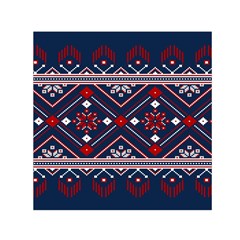 Ukrainian Folk Seamless Pattern Ornament Art Square Satin Scarf (30  X 30 ) by Bedest