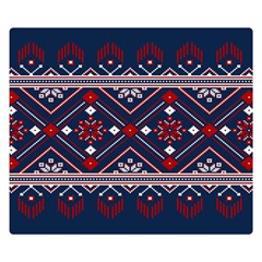 Ukrainian Folk Seamless Pattern Ornament Art Premium Plush Fleece Blanket (small) by Bedest