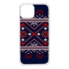 Ukrainian Folk Seamless Pattern Ornament Art Iphone 14 Tpu Uv Print Case by Bedest