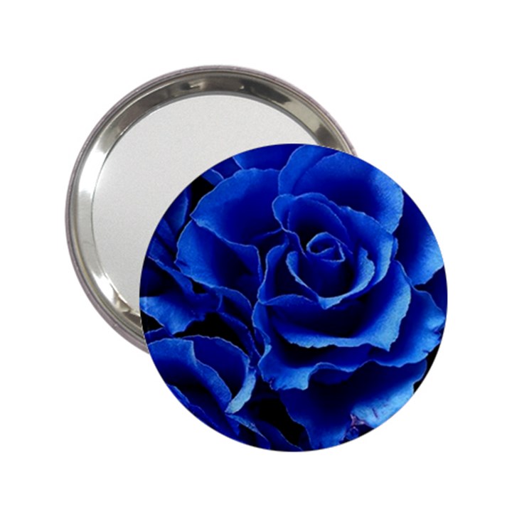 Blue Roses Flowers Plant Romance Blossom Bloom Nature Flora Petals 2.25  Handbag Mirrors