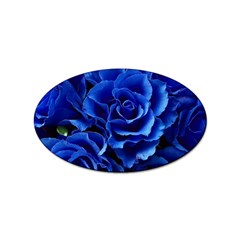 Blue Roses Flowers Plant Romance Blossom Bloom Nature Flora Petals Sticker Oval (100 Pack) by Bedest