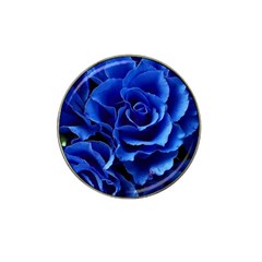 Blue Roses Flowers Plant Romance Blossom Bloom Nature Flora Petals Hat Clip Ball Marker (4 Pack) by Bedest