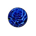 Blue Roses Flowers Plant Romance Blossom Bloom Nature Flora Petals Hat Clip Ball Marker (4 pack) Front