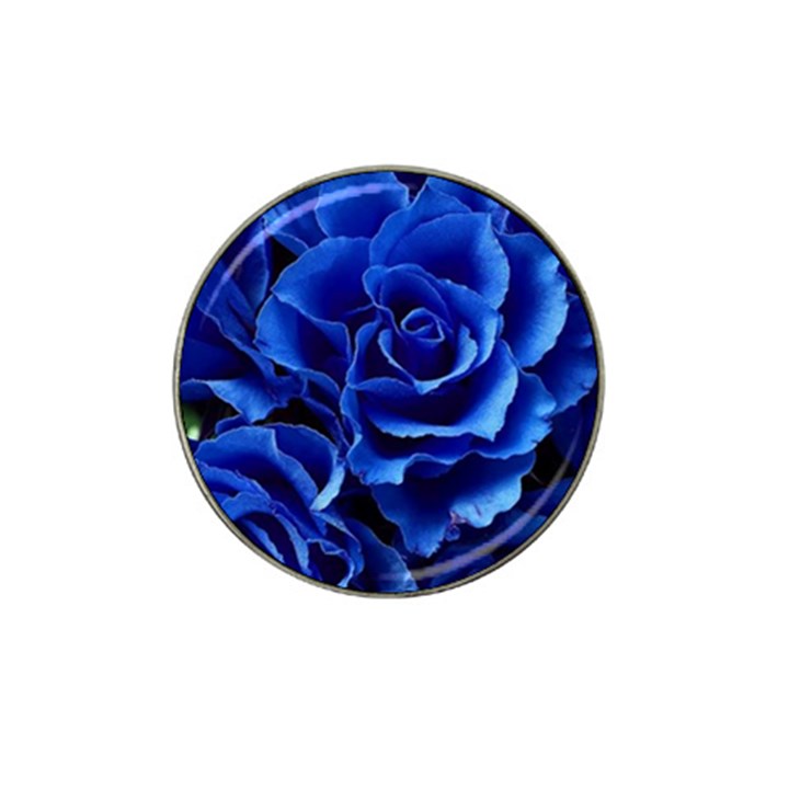 Blue Roses Flowers Plant Romance Blossom Bloom Nature Flora Petals Hat Clip Ball Marker (4 pack)