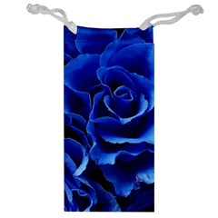 Blue Roses Flowers Plant Romance Blossom Bloom Nature Flora Petals Jewelry Bag by Bedest