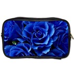 Blue Roses Flowers Plant Romance Blossom Bloom Nature Flora Petals Toiletries Bag (Two Sides) Front