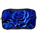 Blue Roses Flowers Plant Romance Blossom Bloom Nature Flora Petals Toiletries Bag (Two Sides) Back