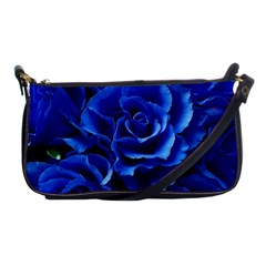 Blue Roses Flowers Plant Romance Blossom Bloom Nature Flora Petals Shoulder Clutch Bag by Bedest