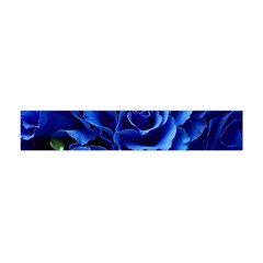 Blue Roses Flowers Plant Romance Blossom Bloom Nature Flora Petals Premium Plush Fleece Scarf (mini) by Bedest