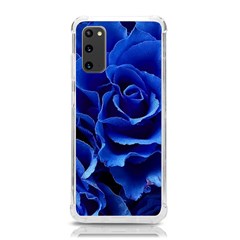 Blue Roses Flowers Plant Romance Blossom Bloom Nature Flora Petals Samsung Galaxy S20 6 2 Inch Tpu Uv Case by Bedest