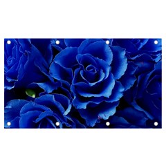 Blue Roses Flowers Plant Romance Blossom Bloom Nature Flora Petals Banner And Sign 7  X 4  by Bedest