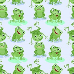 Cute Green Frogs Seamless Pattern Play Mat (square) by Bedest