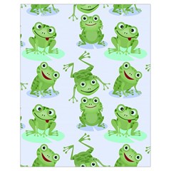 Cute Green Frogs Seamless Pattern Drawstring Bag (small) by Bedest