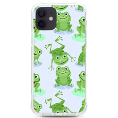 Cute Green Frogs Seamless Pattern Iphone 12/12 Pro Tpu Uv Print Case by Bedest