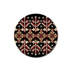 Vector Illustration Of Ukrainian Folk Seamless Pattern Ethnic Ornament Border Element Traditional Magnet 3  (round)