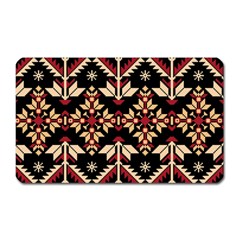 Vector Illustration Of Ukrainian Folk Seamless Pattern Ethnic Ornament Border Element Traditional Magnet (rectangular) by Bedest