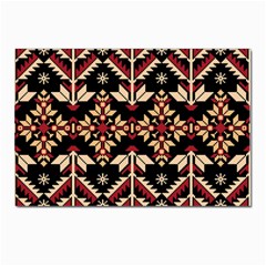 Vector Illustration Of Ukrainian Folk Seamless Pattern Ethnic Ornament Border Element Traditional Postcards 5  X 7  (pkg Of 10) by Bedest