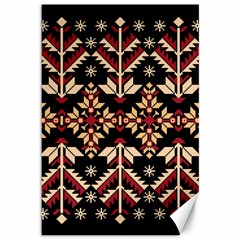 Vector Illustration Of Ukrainian Folk Seamless Pattern Ethnic Ornament Border Element Traditional Canvas 12  X 18  by Bedest