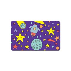 Card With Lovely Planets Magnet (name Card) by Bedest