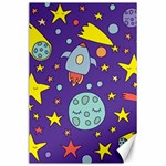 Card With Lovely Planets Canvas 24  x 36  23.35 x34.74  Canvas - 1