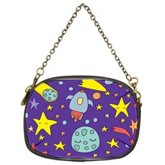 Card With Lovely Planets Chain Purse (one Side) by Bedest