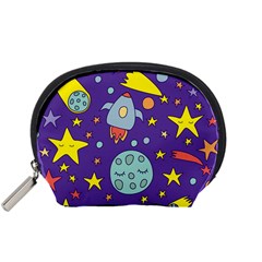 Card With Lovely Planets Accessory Pouch (small) by Bedest