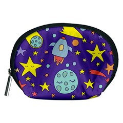 Card With Lovely Planets Accessory Pouch (medium) by Bedest