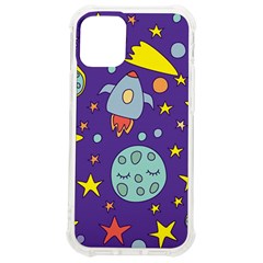 Card With Lovely Planets Iphone 12 Mini Tpu Uv Print Case	