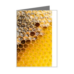 Honeycomb With Bees Mini Greeting Card by Bedest