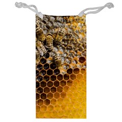 Honeycomb With Bees Jewelry Bag by Bedest