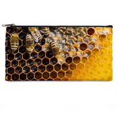 Honeycomb With Bees Pencil Case by Bedest