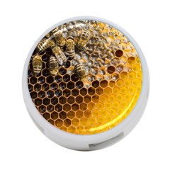 Honeycomb With Bees 4-port Usb Hub (two Sides) by Bedest