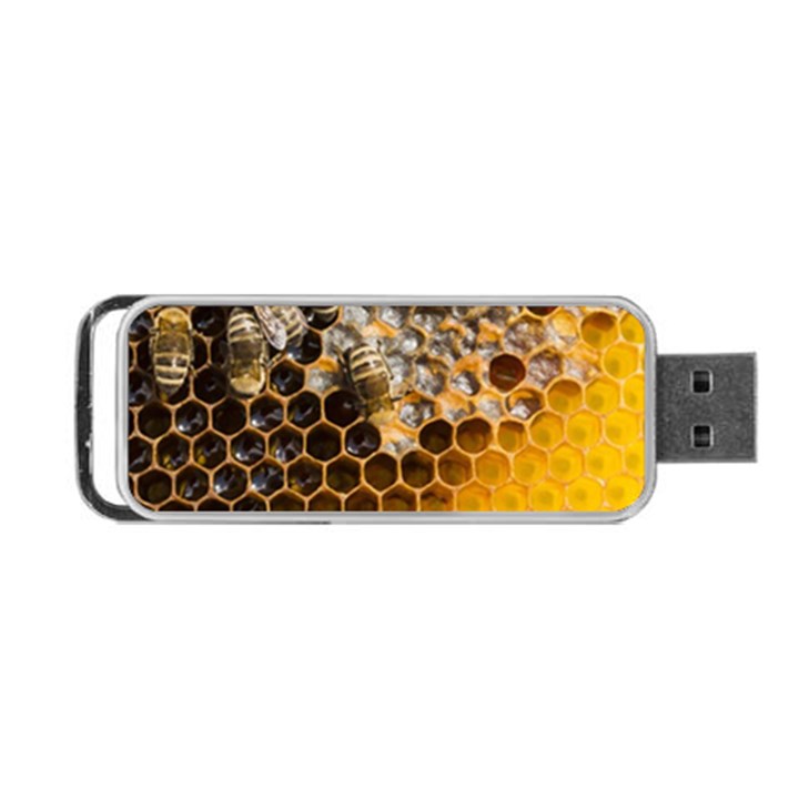 Honeycomb With Bees Portable USB Flash (One Side)