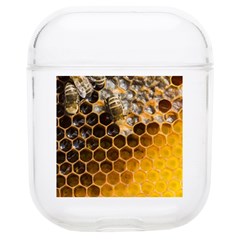 Honeycomb With Bees Soft Tpu Airpods 1/2 Case by Bedest