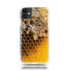 Honeycomb With Bees Iphone 11 Tpu Uv Print Case by Bedest