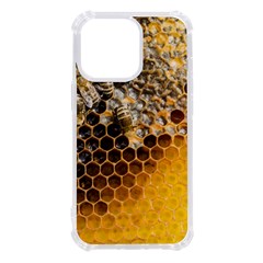 Honeycomb With Bees Iphone 13 Pro Tpu Uv Print Case by Bedest