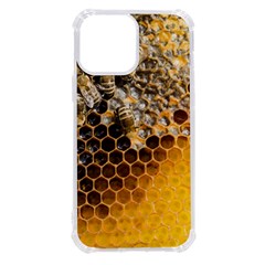 Honeycomb With Bees Iphone 13 Pro Max Tpu Uv Print Case by Bedest