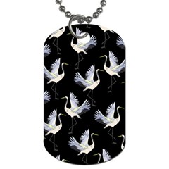 Crane Pattern Bird Animal Dog Tag (one Side) by Bedest