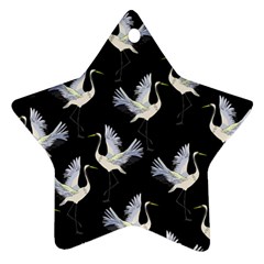 Crane Pattern Bird Animal Star Ornament (two Sides)