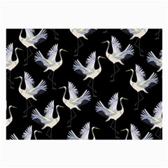 Crane Pattern Bird Animal Large Glasses Cloth by Bedest