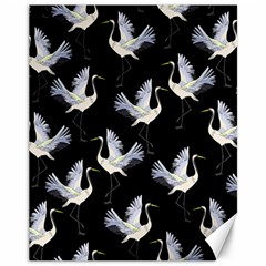 Crane Pattern Bird Animal Canvas 11  X 14  by Bedest