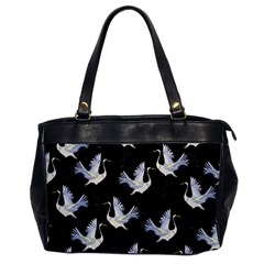 Crane Pattern Bird Animal Oversize Office Handbag by Bedest